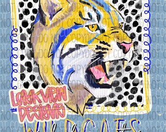 Wildcats PNG | Spirit Designs | Trendy