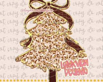 Faux Yarn Christmas PNG | Glitter Designs | Trendy