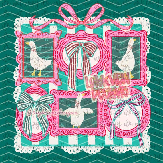 Vintage Goose PNG | Lace Coquette | Goose Designs