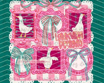 Gans PNG | Vintage Gans PNG | Gans Coquette | Kokette Designs