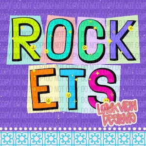 Rockets PNG | Spirit Designs | Trendy