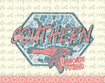Southern Duck PNG | Camo Designs | Trendy