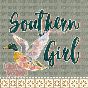 Southern Girl PNG | Duck Designs | Country PNG image 1
