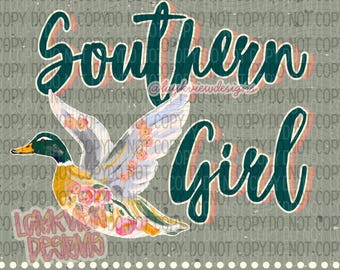 Southern Girl PNG | Duck Designs | Country PNG