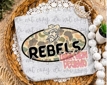 Camo Rebels PNG | Spirit Designs | Trendy