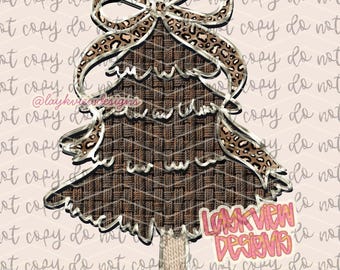 Faux Knit Christmas Tree PNG | Holiday Designs | Trendy