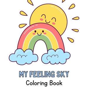 Feeling Sky Emotions Coloring Book for Kids | Printable Emotional Regulation Activity | SEL Calm Corner Tool | PDF Download