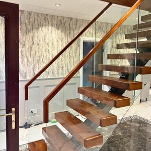 Oak Central Spine Staircase - Modern Stairs -Floating