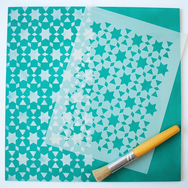 Souk Stencil for furniture, fabric and home decor diy.