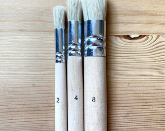 Stencil Brushes - Pack of 3 Size 2,4,8