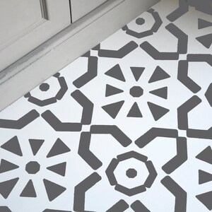Ronda Floors Stencil - Wall, Furniture and Fabric Stencil - Moroccan Stencil - DIY Floor Project.