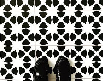 Marjorelle Tile Stencil for Floors and Walls Tiles - Moroccan Stencil - diy Floor Project.XS, S, M, L, XL, XXL