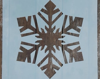 Christmas Snowflake Stencil 3. Small. DIY Christmas Crafts . Reusable Stencil.