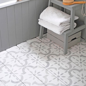 Medina Stencil for Floors- Wall, Furniture and Fabric Stencil - Moroccan Stencil - DIY Floor Project.