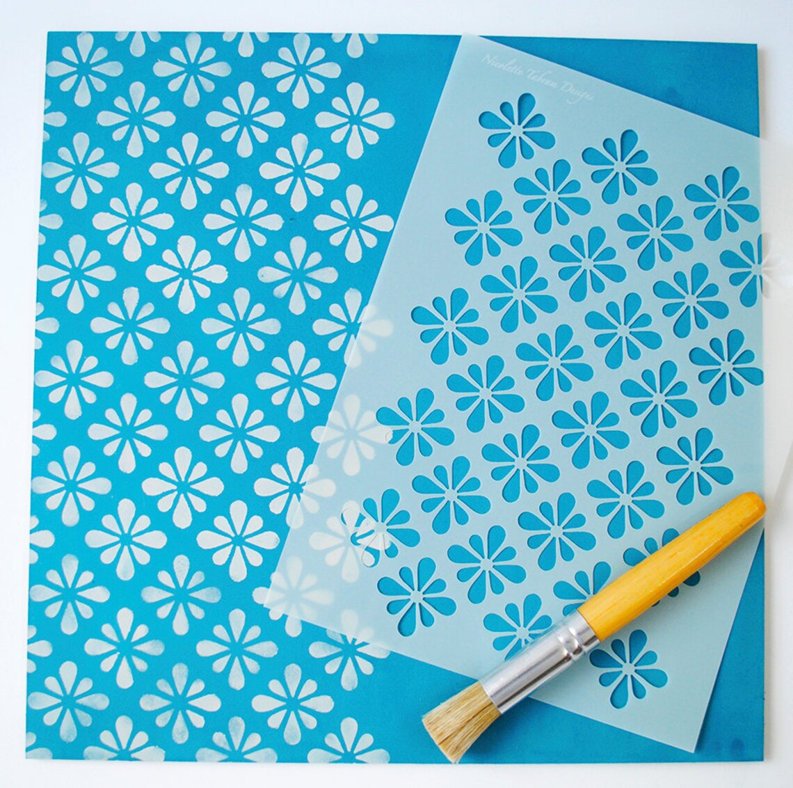 Agra Stencil for Furniture Moroccan Stencil Wall and Etsy