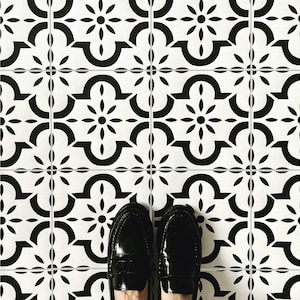 Medina Tile Stencil for Floors, Tiles and Walls -Furniture and Fabric Stencil - Moroccan Stencil - DIY Floor Project.XS,S,M,L,XL