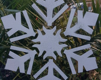 Large Snowflake Stencil 2 for Christmas Windows, Fabric and Paper. Reusable Stencil.