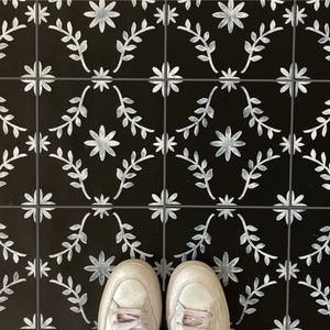 Roma Tile Stencil for Floors, Tiles and Walls - DIY Floor Project