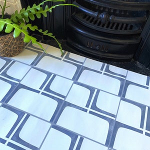 Pawson Tile Stencil for Patios, Floors, Tiles and Walls-Geometric Stencil - DIY Floor Project.