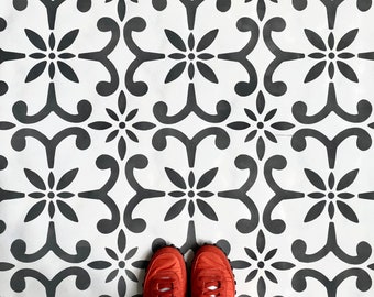 Seville Floor Stencil – Wall, Furniture, Fabric Decor DIY