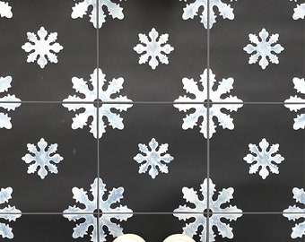 Aria Tile Stencil for Floors, Tiles and Walls - DIY Floor Project