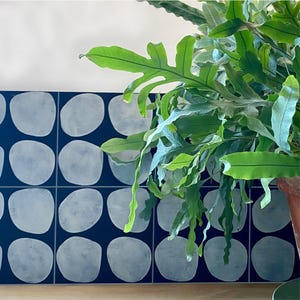 Pebbles Stencil for Patios, Floors, Tiles and Walls-Geometric Stencil - DIY Floor Project.