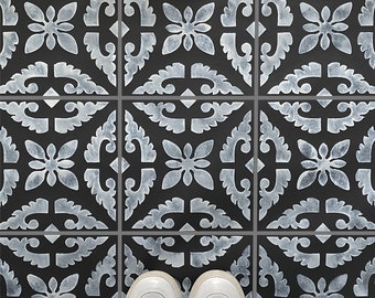 Cordoba Tile Stencil for Floors, Tiles and Walls - DIY Floor Project