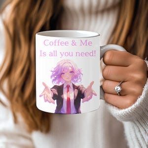 Cheerful Anime Coffee Mug | Perfect Gift for Anime Lovers, Perfect Gift for Him, Anime Mug, Funny Anime Mug, Perfect for Coffee Lovers