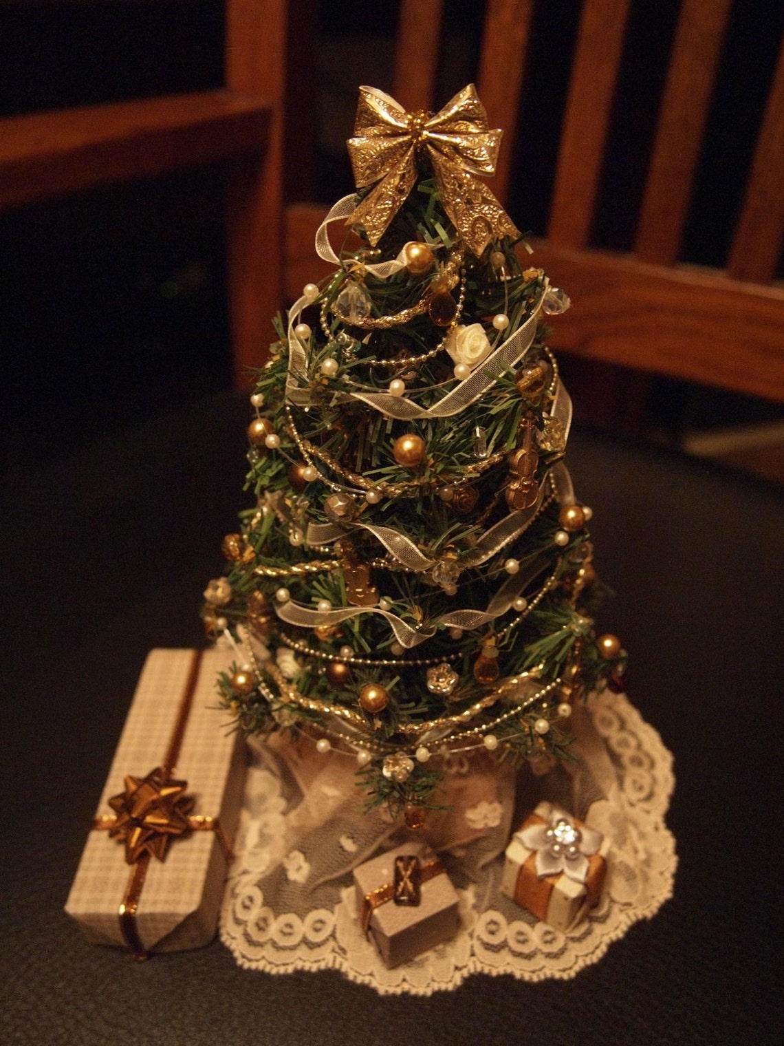 Lighted Dollhouse Christmas Tree Etsy