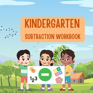 Early Learning Math Worksheets for Kids, Picture-based Subtraction, Subtraction Worksheets with Clipart, Fun & Engaging Printables
