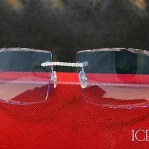 Iced Out Moissanite Diamond Glasses: Hip Hop Bling