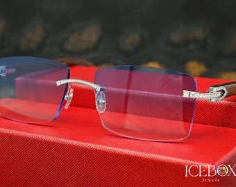 Moissanite Diamond Glasses: Iced Out Hip Hop Style Goggles