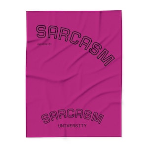 Funny Sarcastic Fleece Blanket: Cozy Winter Throw