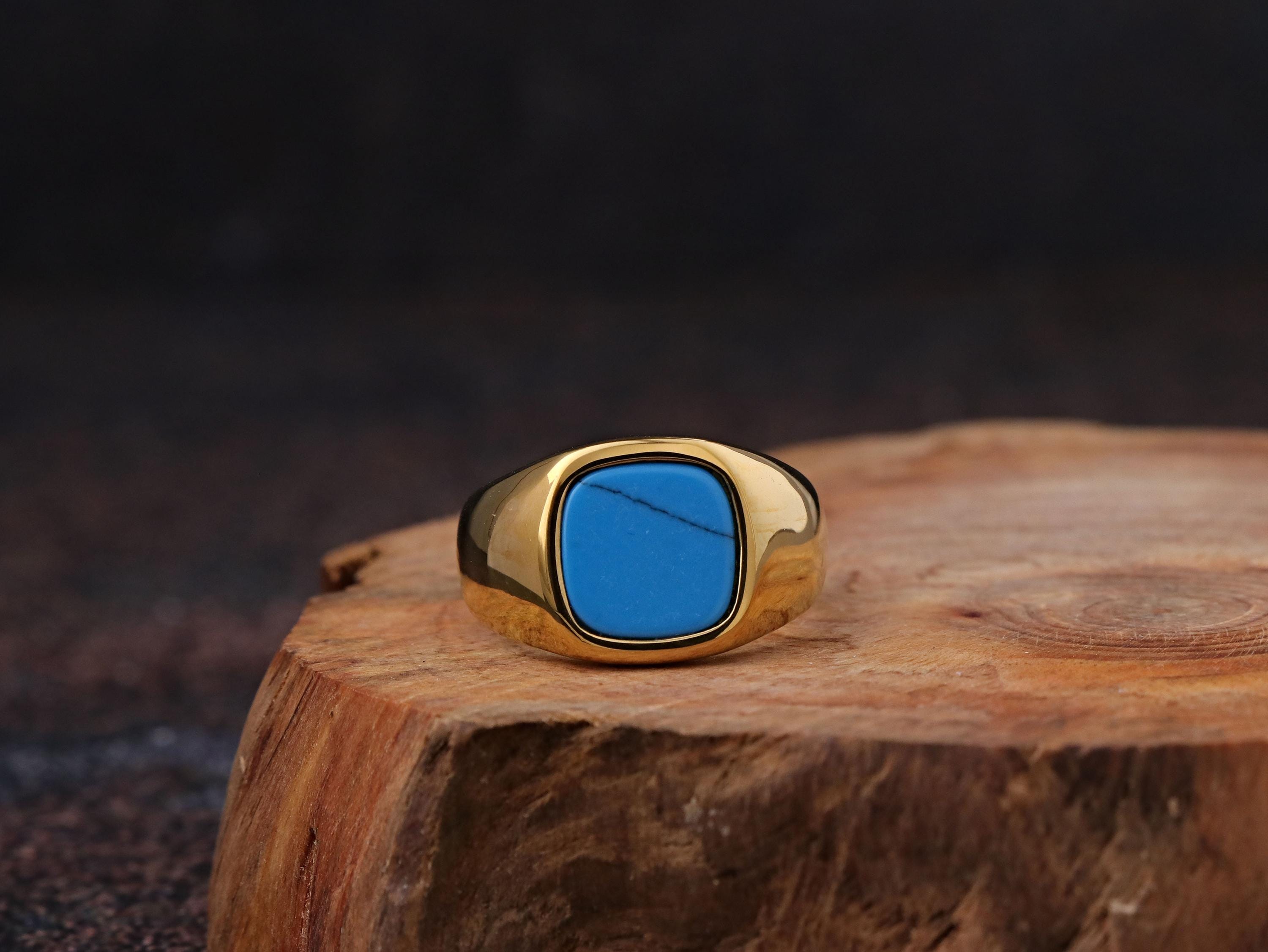 Mens Stackable Rings Men's Signet Ring Engraved Stackable Ring - Etsy