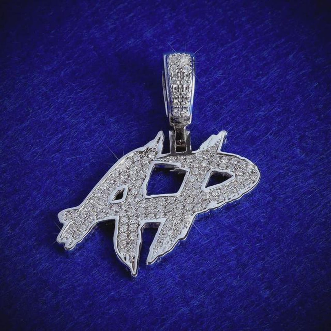 Customize Letter AP Men's Pendant, 925 Silver Customized Hip Hop Letter ...