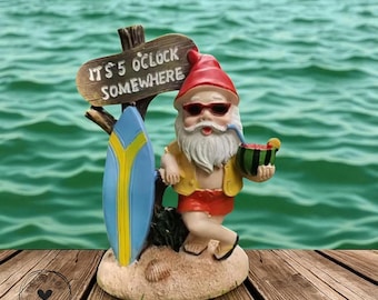 Rolig strandtomtestaty: Tiki Bar Surfbrädedekor