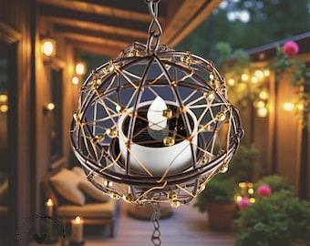 Solar Hanging Lanterns (3-Pack): Waterproof Garden Decor Lights