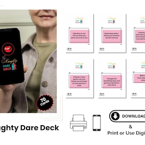 Ultimate Naughty Couples Game – Sexy Printable Dare Cards, Romantic Digital Game for Date Nights, Dirty Adult Fun, Bedroom Challenges Deck