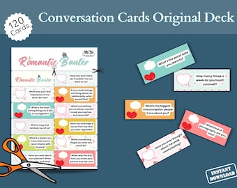 Digital Couples Card Game for Deeper Connection, Intimate Conversation Starters, Romantic, Date Night Ideas, Relationship Building Questions