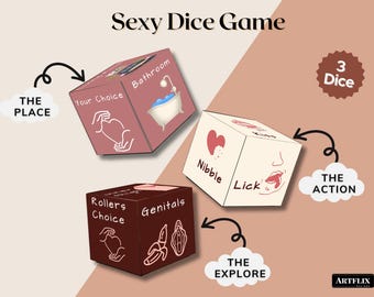 Printable Sexy Dice Game for Couples, Date Night Idea, Intimate Bedroom Activity, Romantic Couple Game, Fun Foreplay Dice, Anniversary Gift
