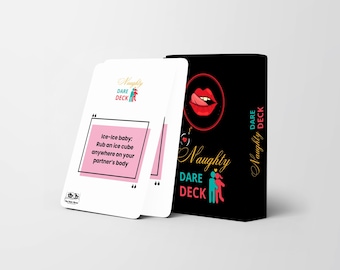 Naughty Sex 70 Cards Deck – Dirty Adult Dare Game for Couples, Romantic Date Night Idea, Flirty Bedroom Challenge, Gift for Him or Her