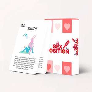 50 Sex Position Cards for Couples – Kinky Adult Game, Kamasutra-Inspired Printable Bedroom Challenge, Romantic, Naughty Gift for Him & Her