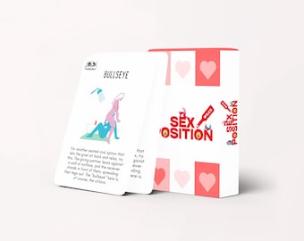 50 Sex Position Cards for Couples – Kinky Adult Game, Kamasutra-Inspired Printable Bedroom Challenge, Romantic, Naughty Gift for Him & Her