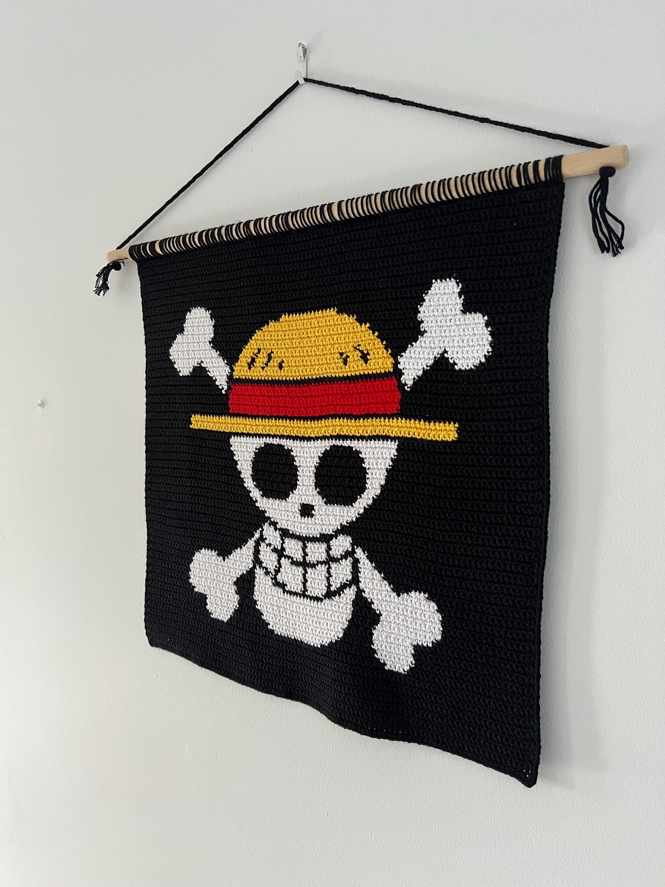 ワンピース ameri vintage crochet onepiece Crochet Tapestry Pattern One Piece Going Merry | Foxandloop - Etsy