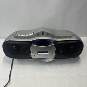 Sony Boombox Model cfd-f10 CD Cassette Player AM/FM Radio Tested Works y2k