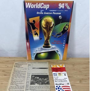 World Cup USA 1994 Italy vs Ireland Official Premier Ticket & Program New York