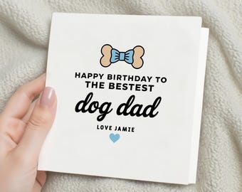 Biglietto D'Auguri In Metallo Per 65° Compleanno Da Cane A Papà - Regalo Originale