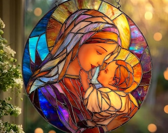 白衣の天使：ステンドグラス風の窓飾り - Etsy 日本