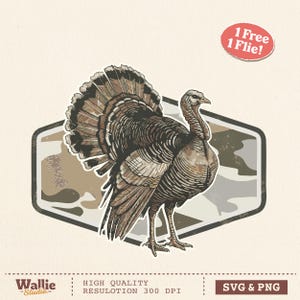 Turkey Camo Hunting SVG, PNG, Marsh Old School Wild Turkey Camo, Rustic Hunting Shirt Decal Design, Thanksgiving Hunter, Digital Download