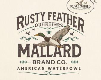 Retro Mallard Duck PNG SVG, Duck Hunting Sublimation, Vintage Duck Hunting Season, Fall Duck, Wildlife Outdoorsman Shirt Digital Download